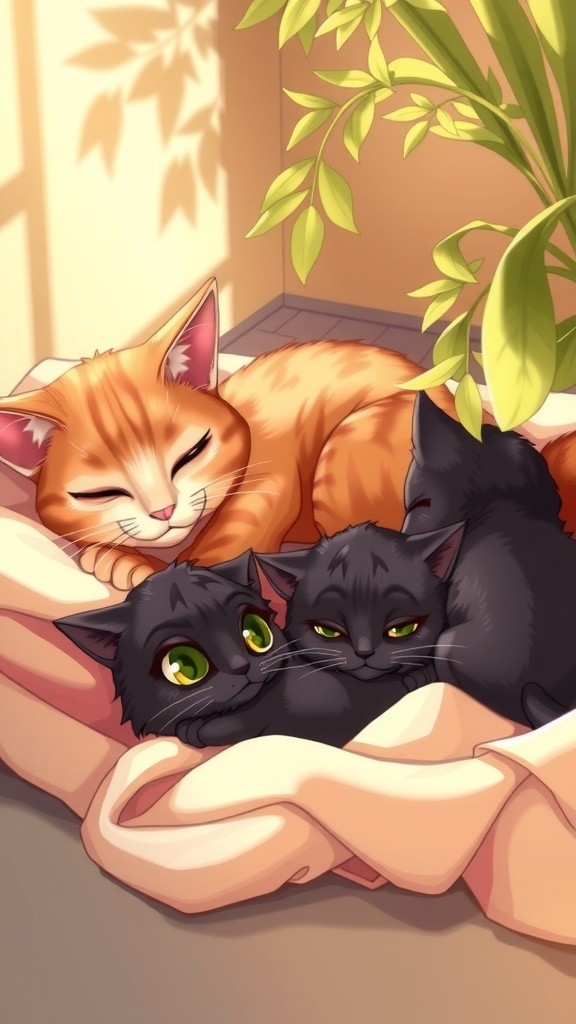 बिल्ली और उसके नन्हे बच्चों का मजेदार वीडियो!