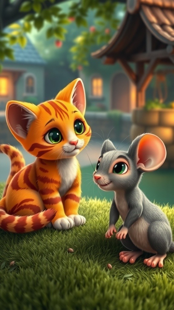दोस्ती की ताकत: बिल्ली और चूहा