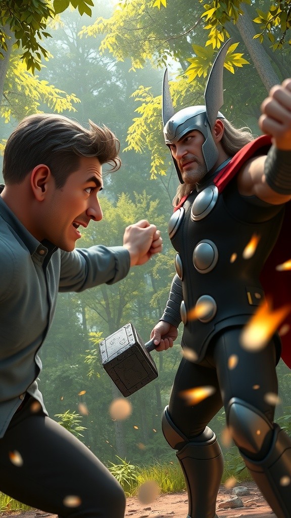 आइरनमैन और थोर: जंगल की रक्षा