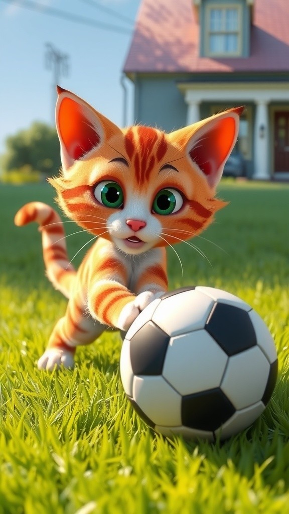 Istirahat Es Krim setelah Pertandingan Kucing