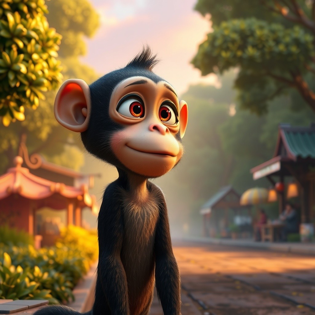 दूधवाला बंदर की मजेदार सुबह