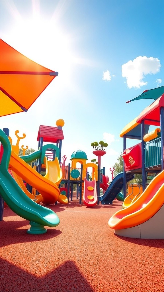 Cartoon Playground Background in HD 4K Quality