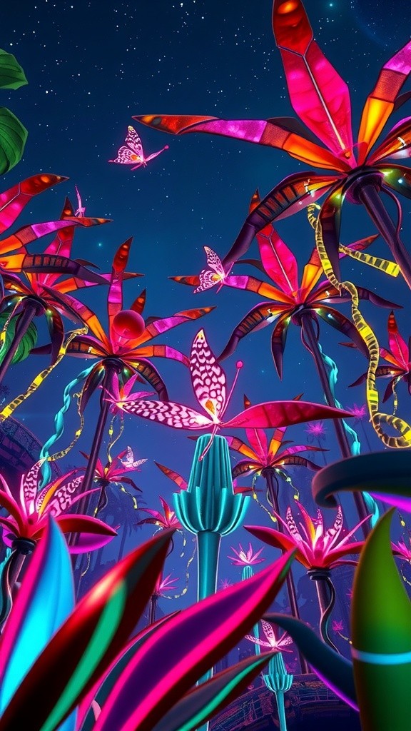 Neon Jungle Dance: 3D Monkey Grooves!