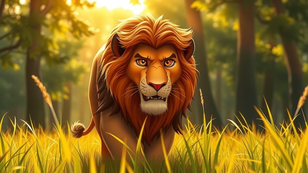 शेर राजा और साही की दोस्ती