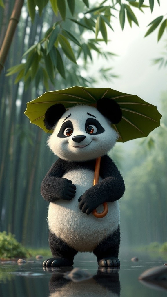 Pandas in the Rain: A Heartwarming Encounter