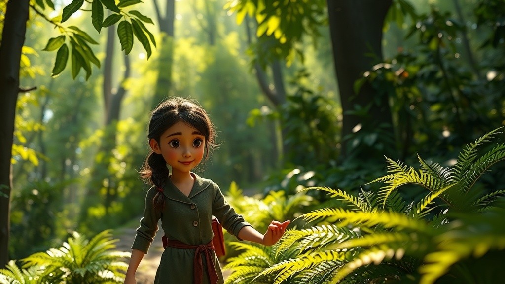 Ninja Girl in a Branch Pose