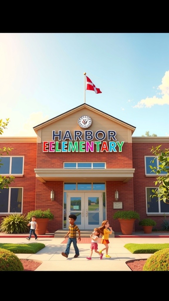 Liberty's First Day at Harbor Elementary!