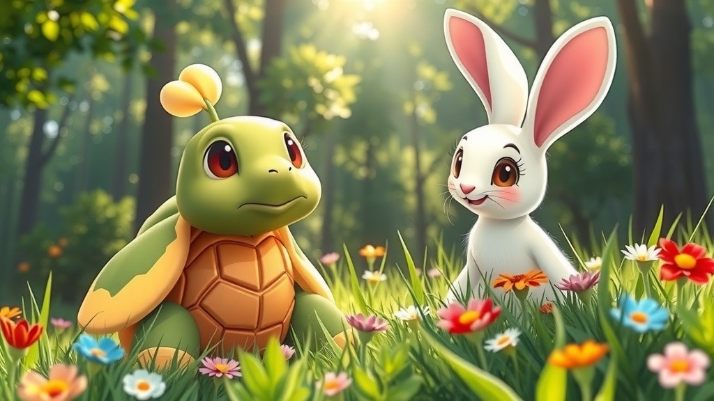 धीरे लेकिन दृढ़: कछुआ और खरगोश की कहानी