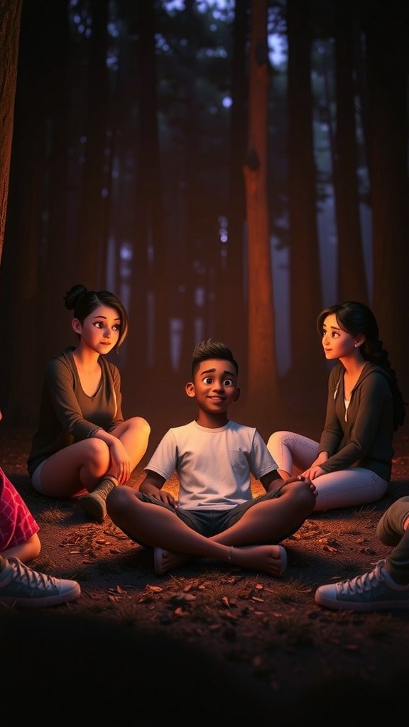 Sosok Putih di Malam Gelap