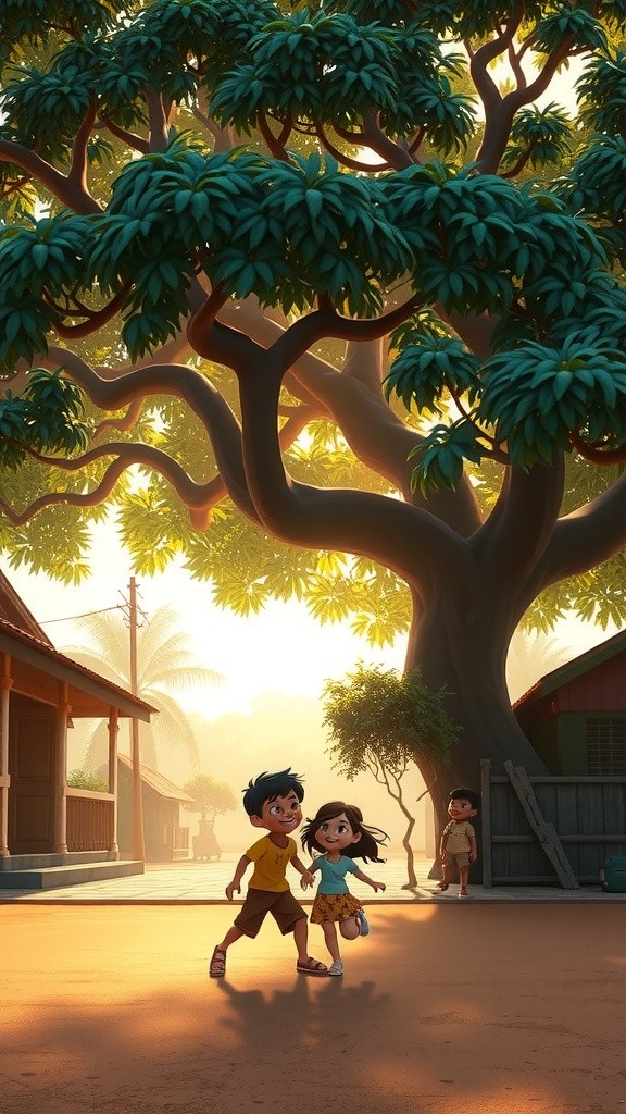 बचपन की यादें: खेलने वाले बच्चे