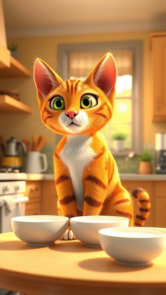 कैट फैमिली की शरारती सुबह