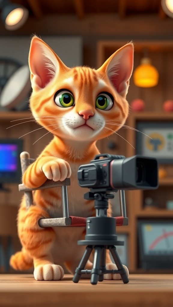 बिल्लियों की मिनिएचर फिल्म स्टूडियो