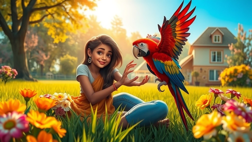 मीना और जादुई जंगल की कहानी