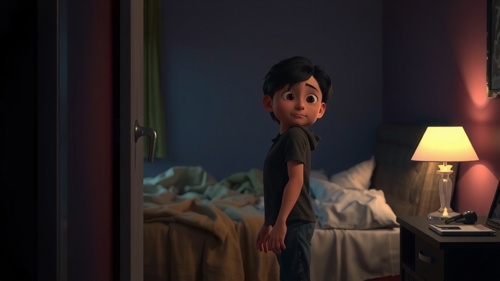 दीवार पर बच्चों के निशान