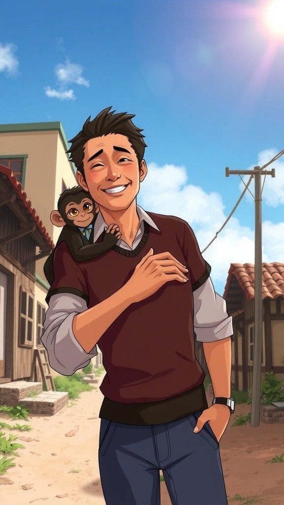 Monyet Lucu Sang Pengambil Sandal