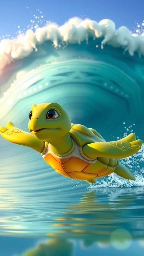 Penyu Kecil yang Berani