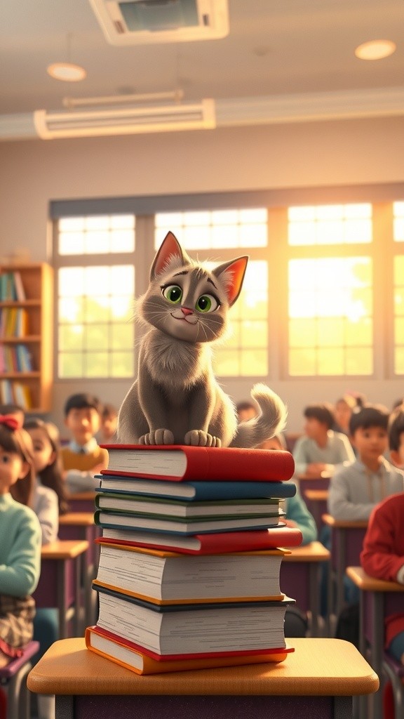 Kucing Pintar dan Ikan yang Malas