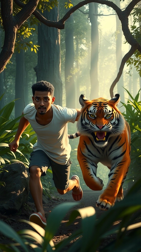 Harimau Berdoa Sebelum Makan