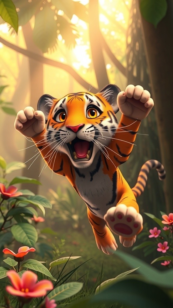 The Lost Tiger Cub and the Kind Rabbit