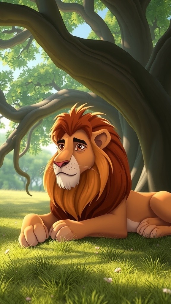 शेर और खरगोश की अनोखी दोस्ती