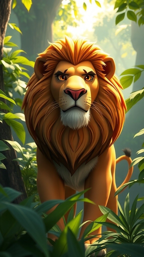 शेर की घमंड और उसकी चुनौती