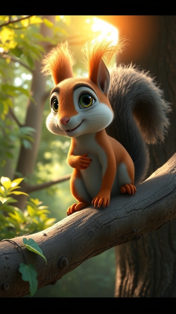 Timmy's Brave Leap 🐿️🌟