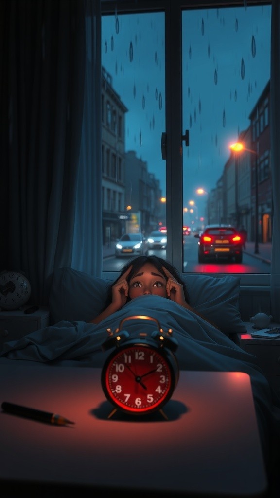 A Rainy Monday in London: Evelyn's Struggles