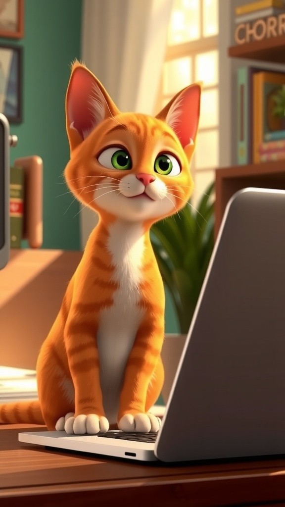 Kucing Nala Mengganggu Kelas Online