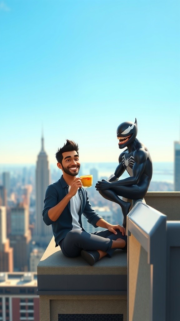 Spiderman aur Venom ki Chai ki Dosti