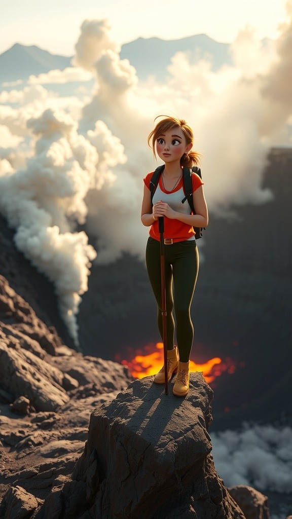 Girl Eating Lava Challenge