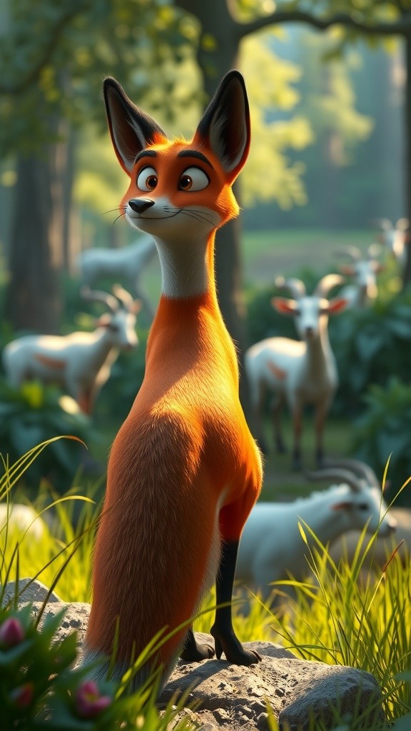 लोमड़ी और बकरी की कहानी