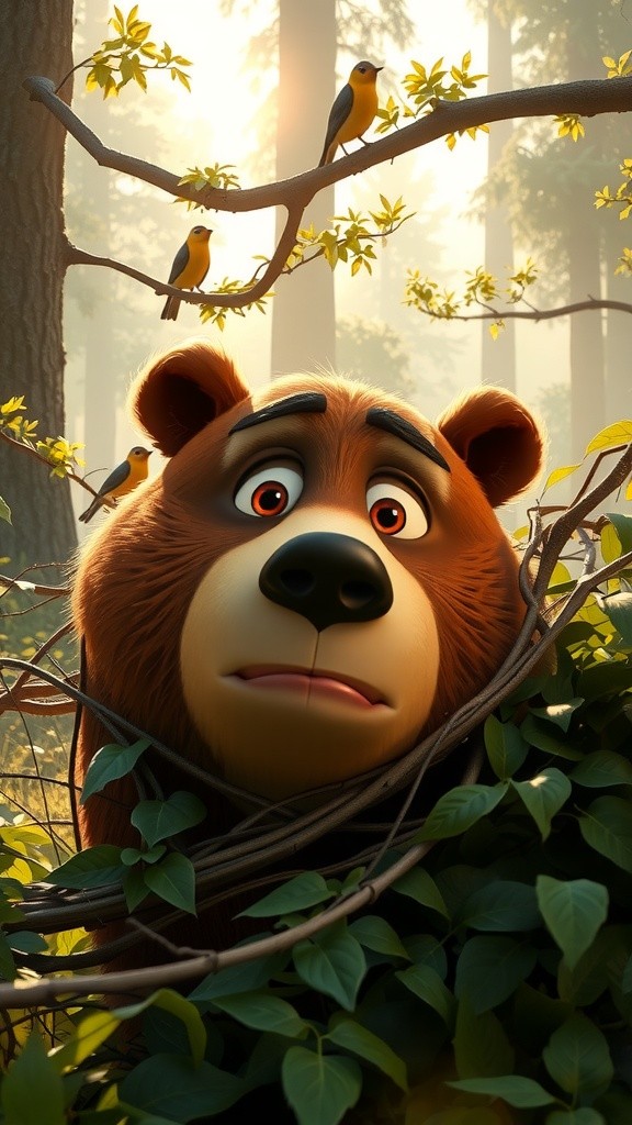 Bear Stuck in a Tree