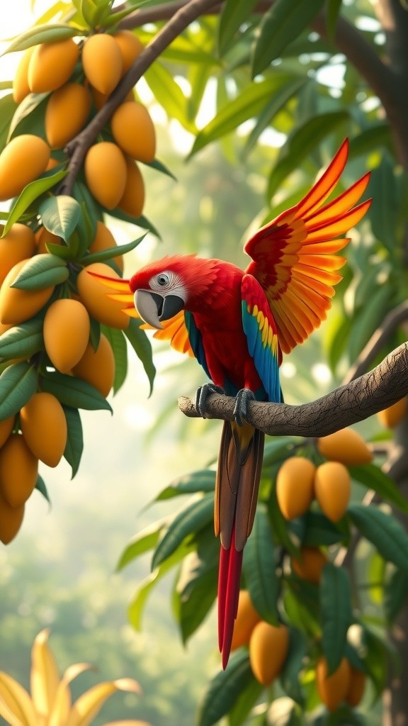 The Colorful Tale of Polly the Parrot