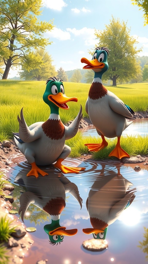 Quacky Chaos: A Wild Adventure of Silly Ducks!