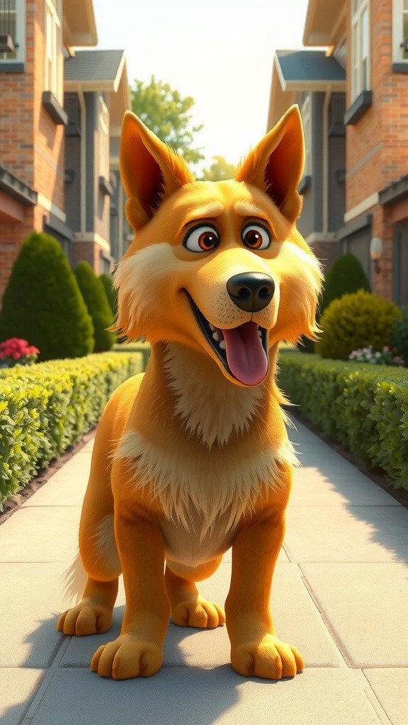 Bono Si Anjing Satpam yang Terlalu Serius