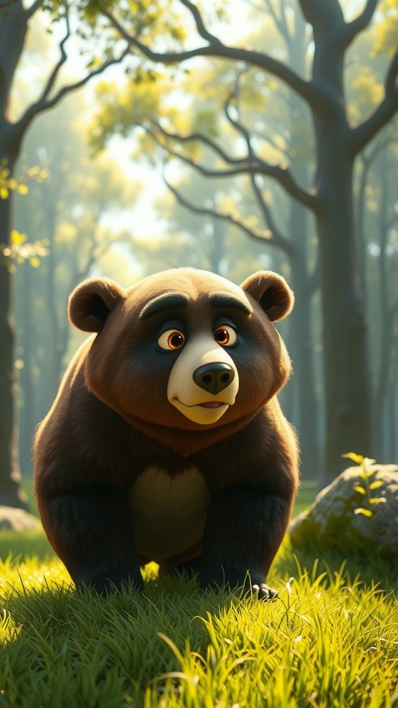 The Bear Stuck in a Tree