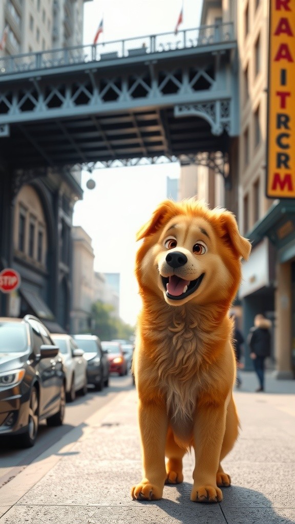 Roadside Dog Seeking Food and Shelter Help