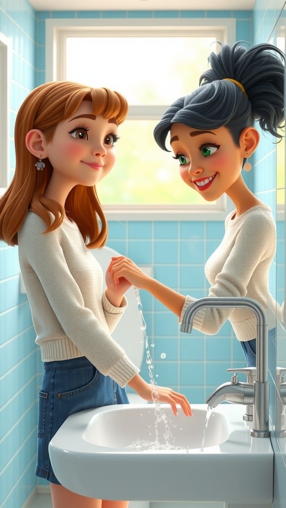 Kids Washing Hands Tutorial