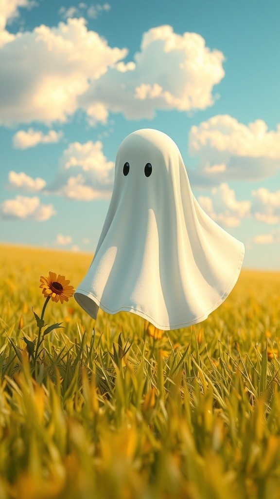 Pelukan Awan Kecil untuk Bunga Kuning