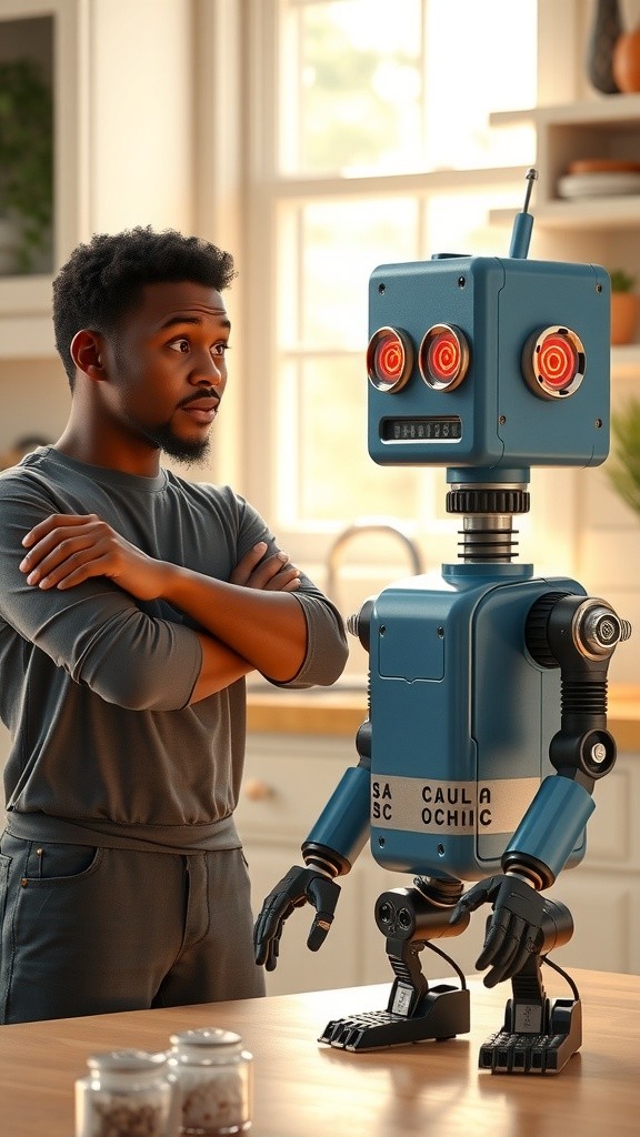 Sharing Adventures with a Tiny Robot