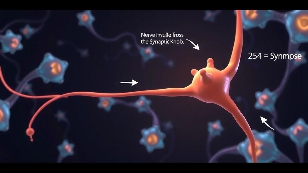 Transmission of Nerve Impulses Across Synaptic Knob