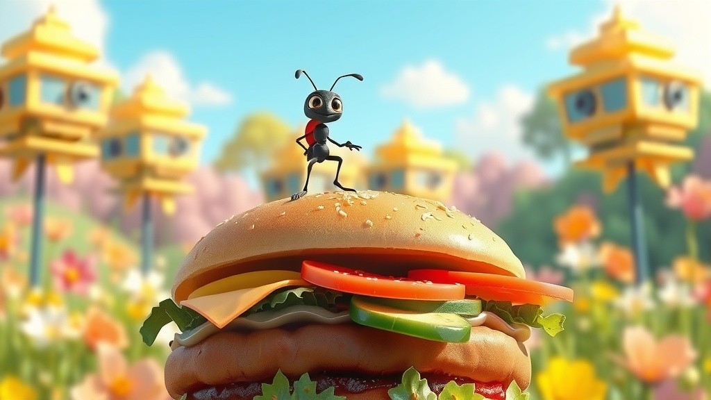 The Sneaky Sandwich and the Brave Little Ant