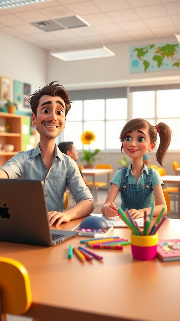 Exploring TUX PAINT with Teacher and Friends!