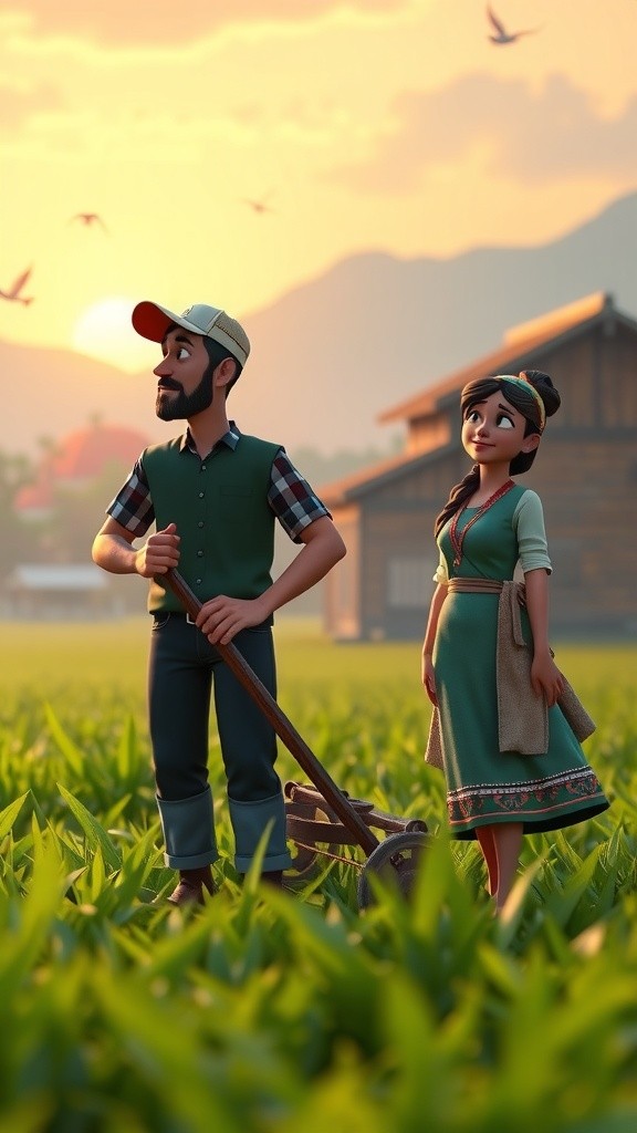 کسان احمد اور فاطمہ کی محبت بھری کہانی