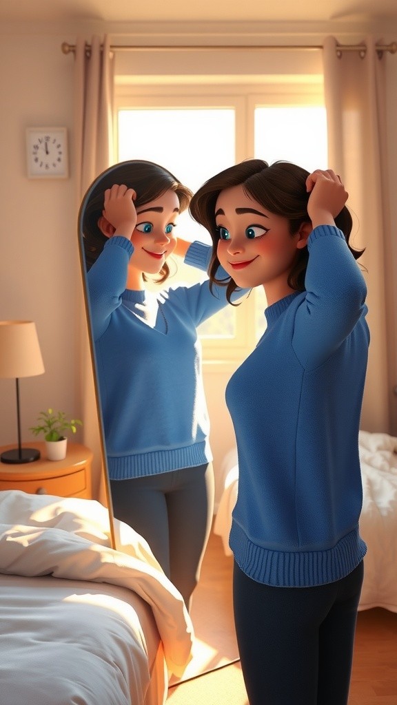 Préparation pour rendre visite à ma tante