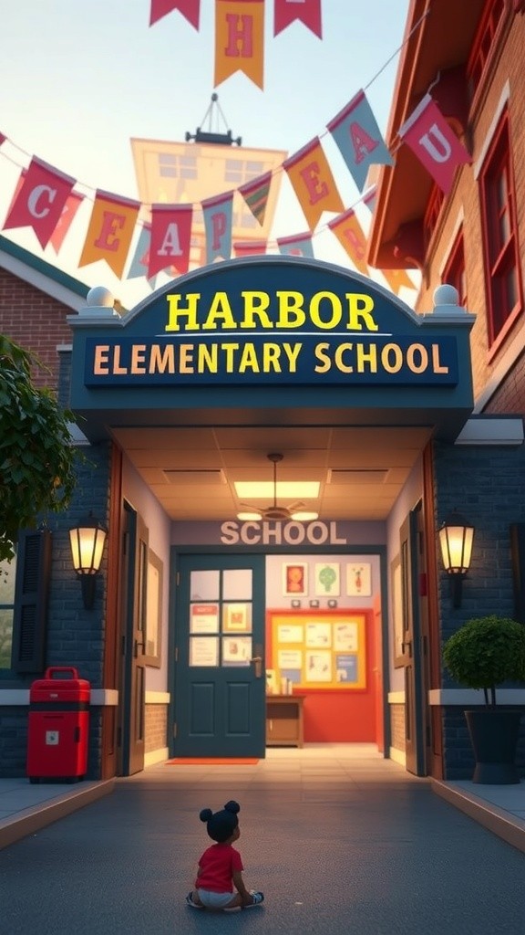 Liberty's First Day at Harbor Elementary