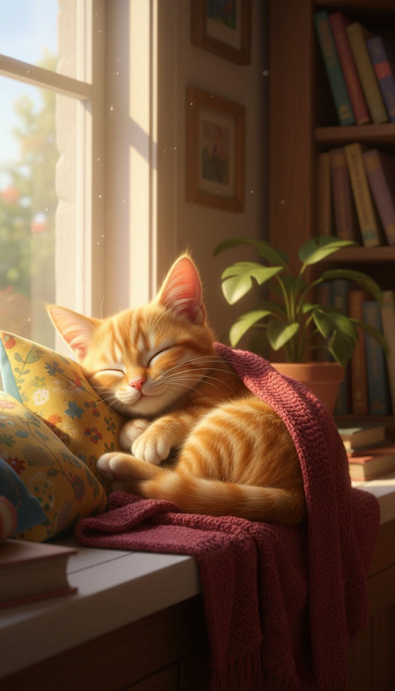 Mimi the Lazy Cat Learns to Help