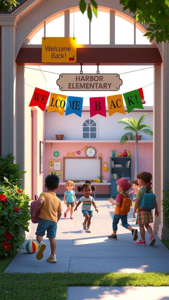 Liberty's First Day at Harbor Elementary!