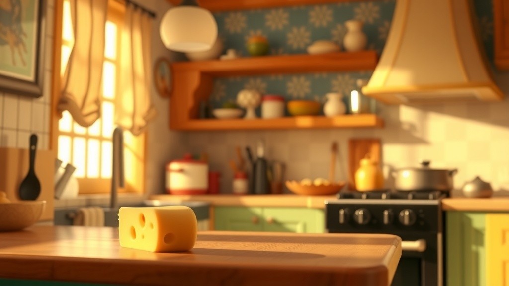 Cheesy Chase: Mouse vs. Cat in the Kitchen