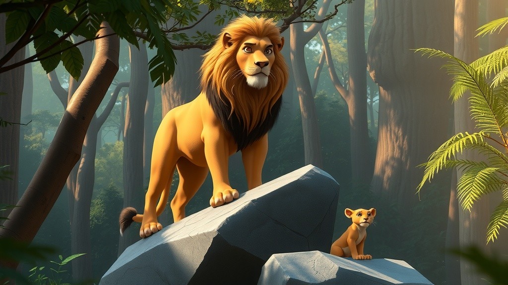 शेर और खरगोश की कहानी